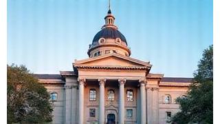City hall building symbolizing politics